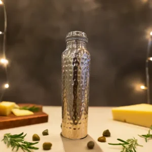 copper hammered bottle